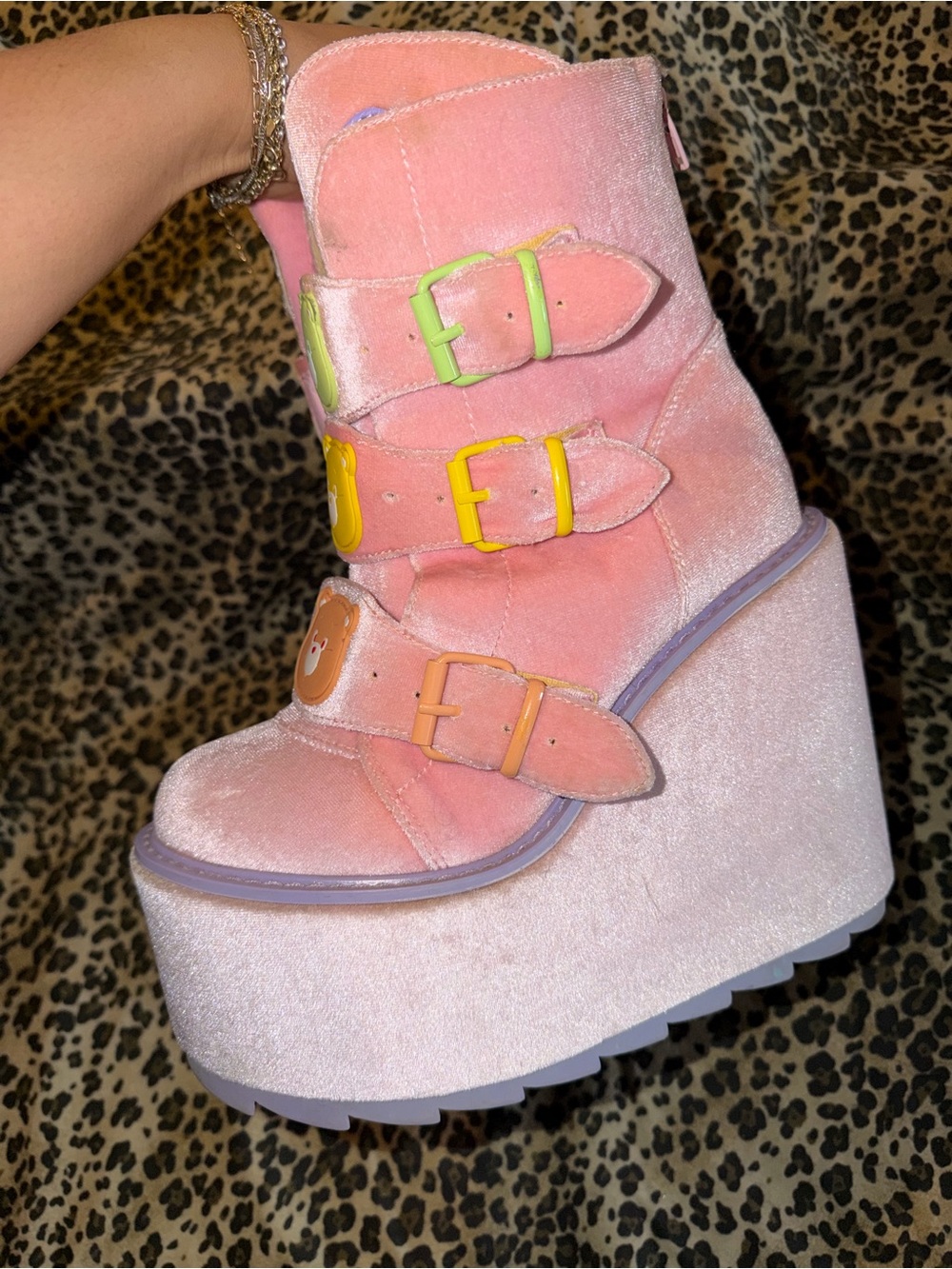 CARE BEARS PINK DUNE LO PLATFORM BOOTS -Y.R.U. - Picture 8 of 10